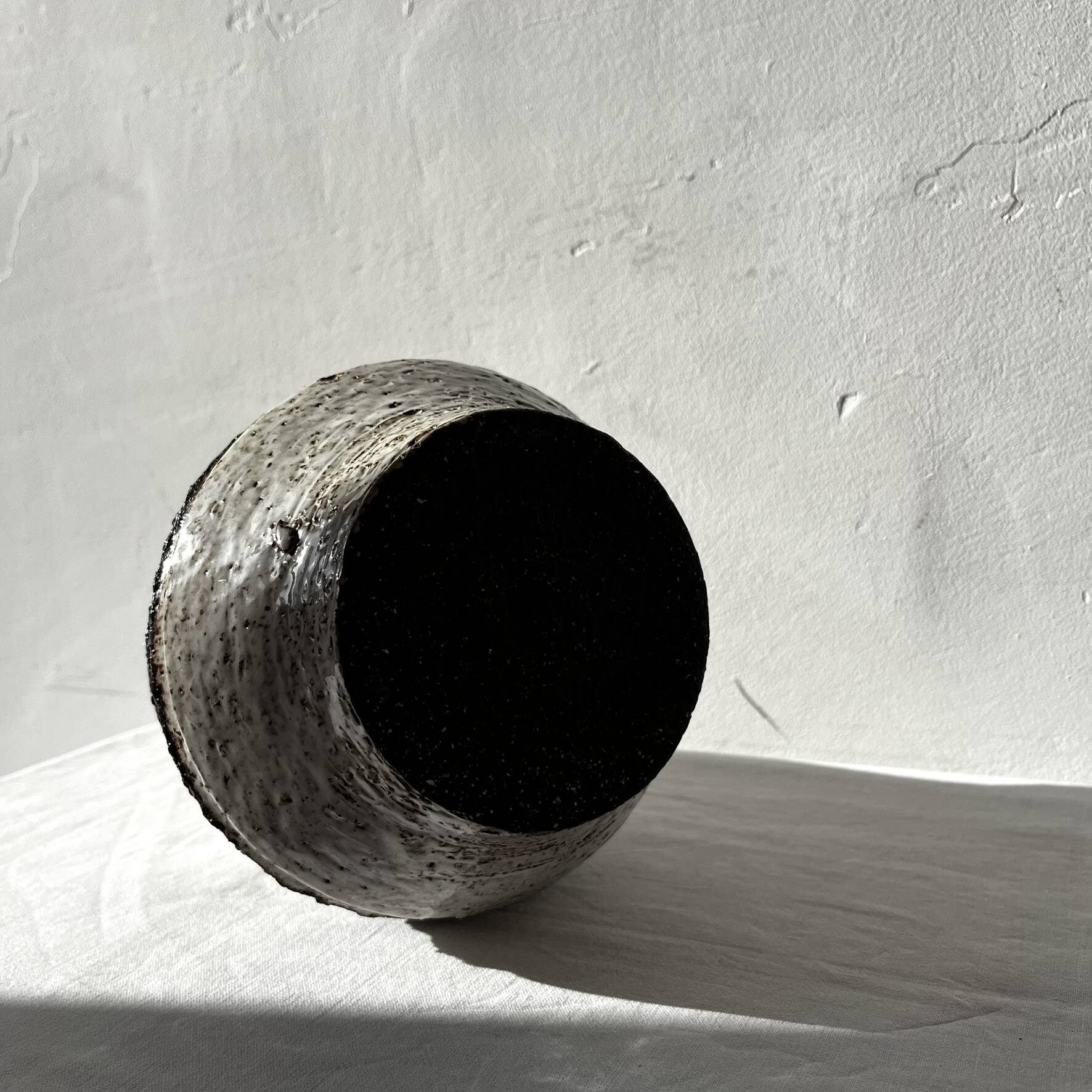 Vintage ceramic vase - brutalist / mid-century style