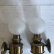 Old pair of brass wall light