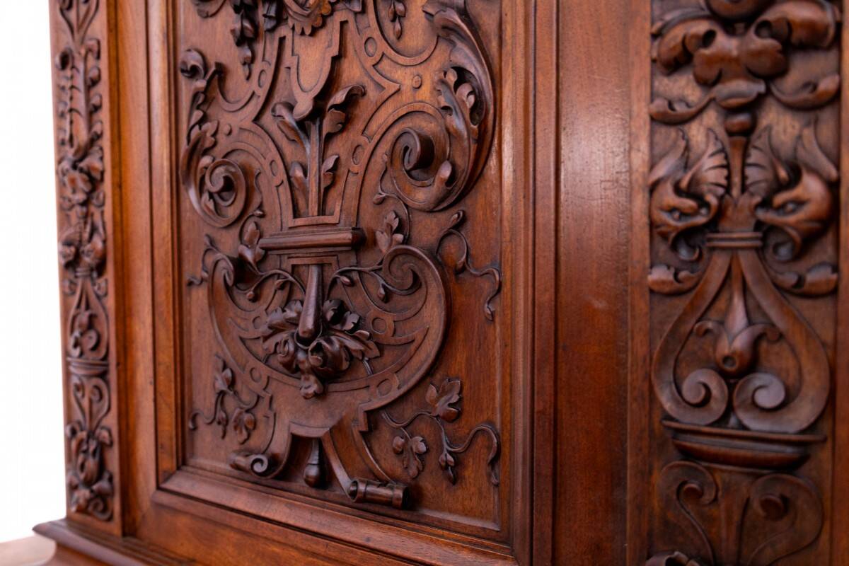 Carved sideboard, France, ca. 1870.
