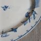 Plat ovale GIEN «Vol d’oiseaux». Vaisselle 1900 Art Nouveau.