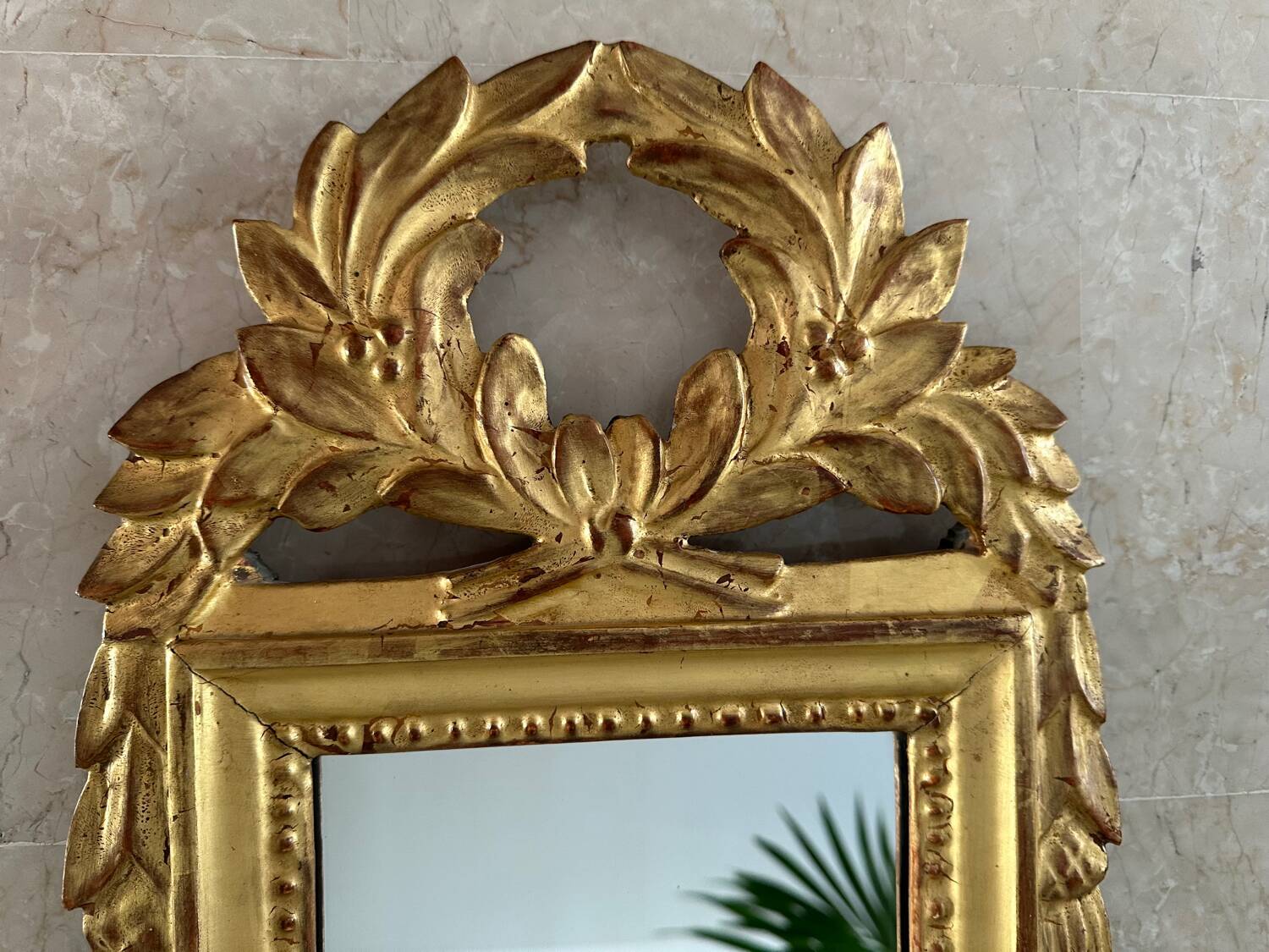 Gold leaf mirror