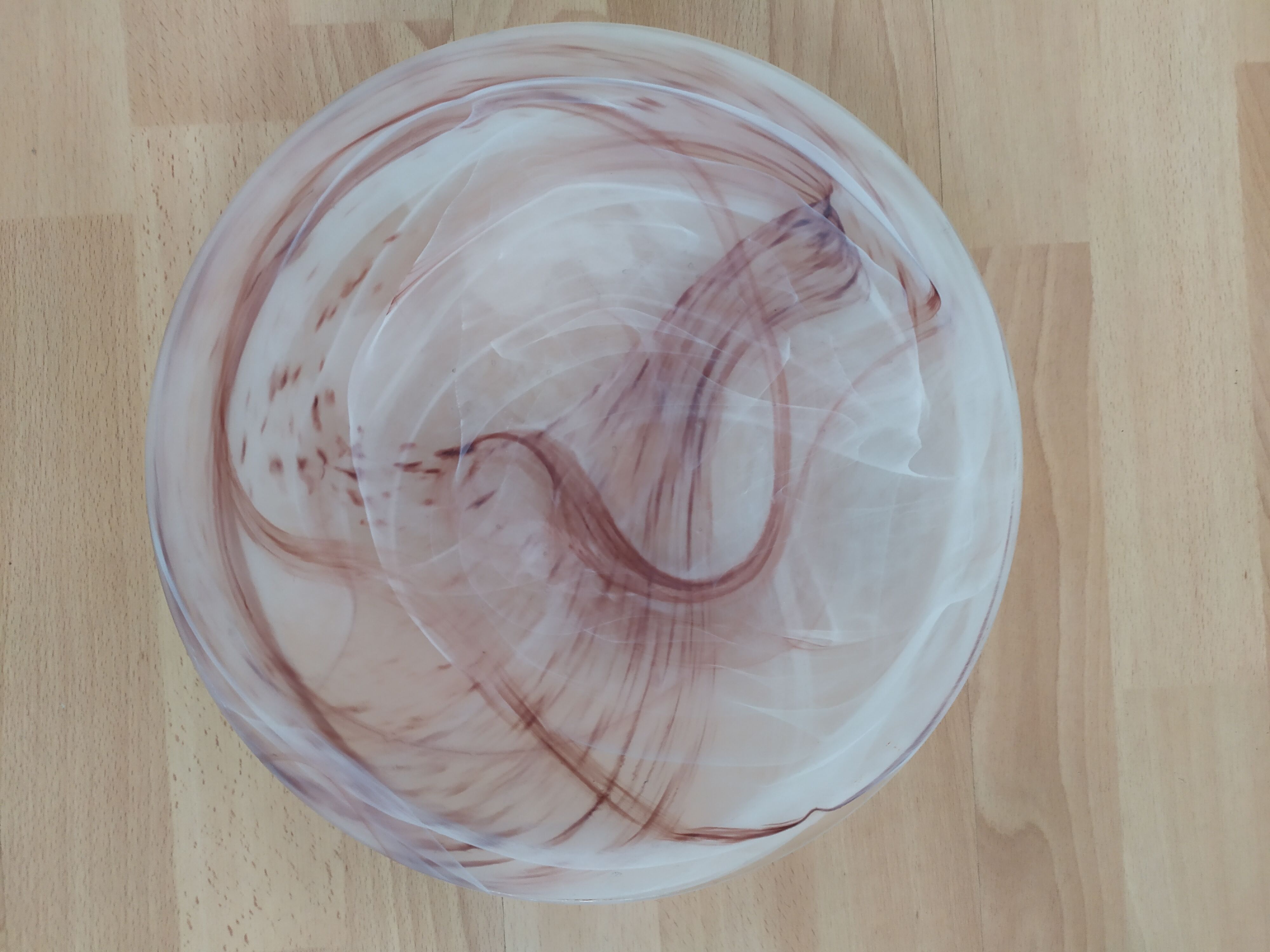 Brown marbled glass suspension lamp