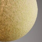 Vintage 1960s Granulate Ball Pendant Lamp: Mid-Century Modern Sphere Light