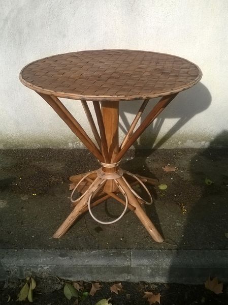 Vintage Rotin garden table