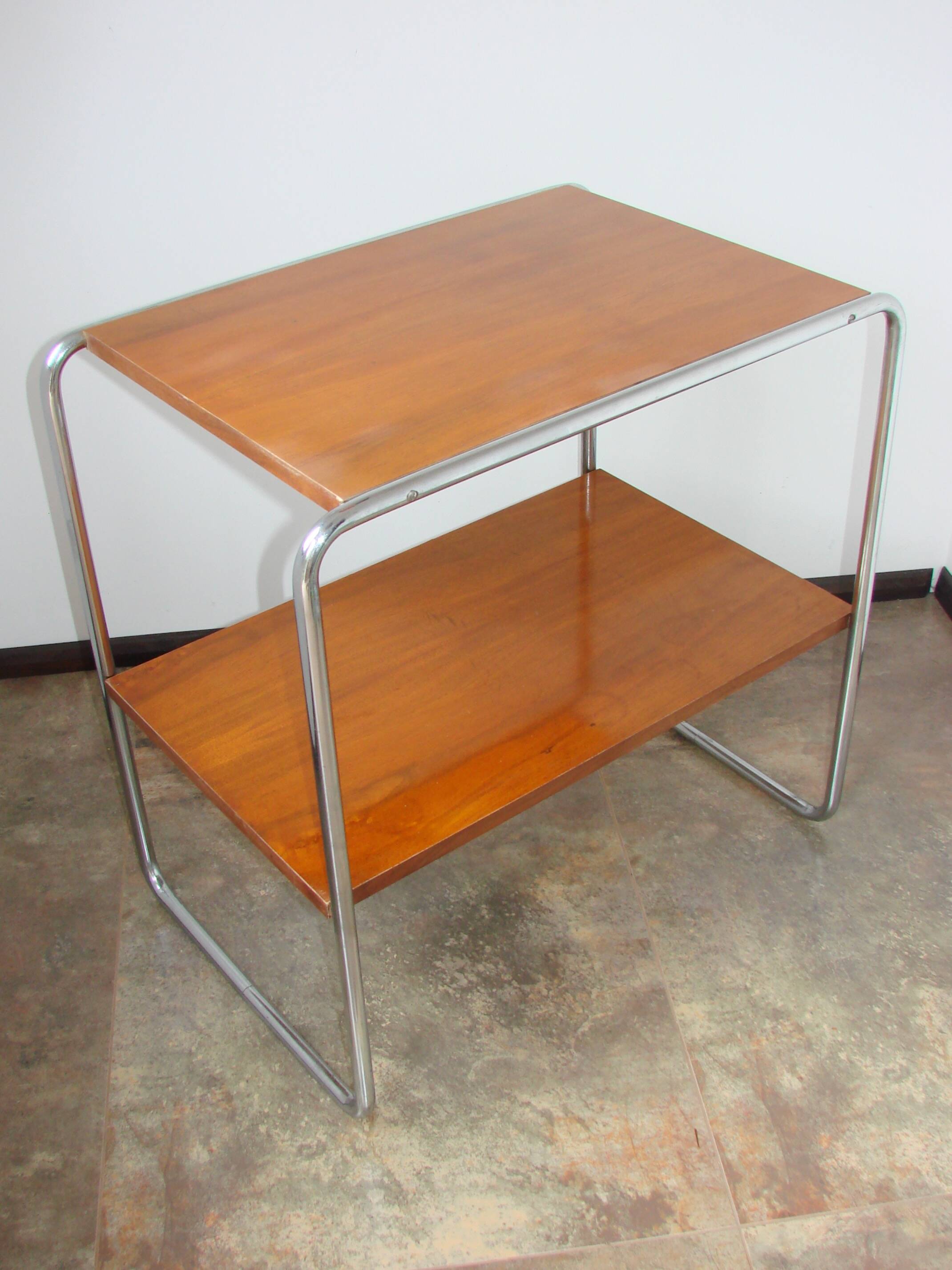 B12 side table by Marcel Breuer, Thonet, Czechoslovakia, 1930s, Bauhaus