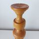 Set of 4 Scandinavian turned wooden candle holders