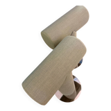 Pair of green Mister T Materia stools – like new