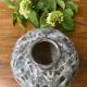 Vase boule gris émaillé années 30