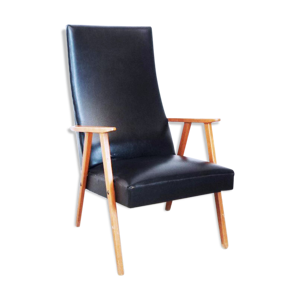 Fauteuil compas noir