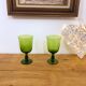 Pair of large glass-shaped vases