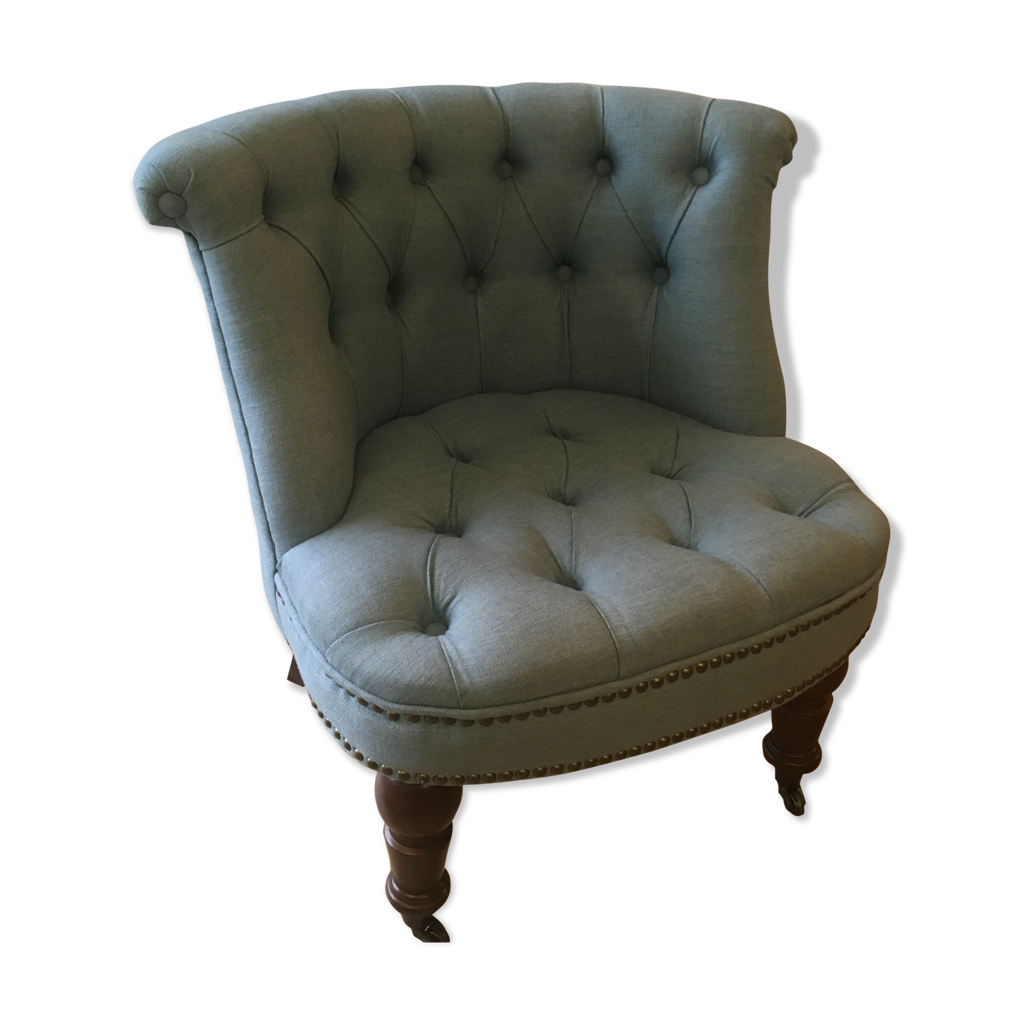 Side chair Made Bouji model blue of Prussia