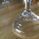 4 antique champagne glasses engraved