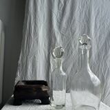 Very large glass decanter with spinning top H36