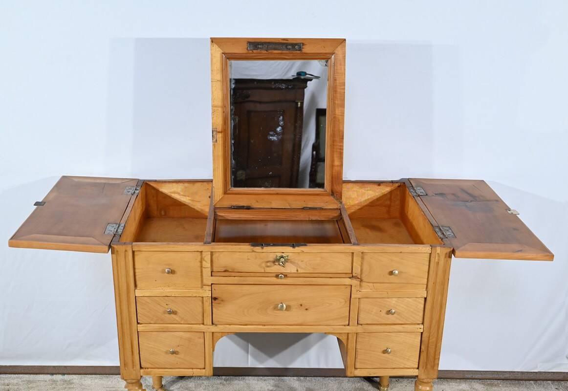 Small Dressing Table in Solid Cherry, Louis XVI Period – Late 18th Century