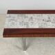 "SEM" coffee table in marble and rosewood 1970