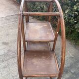 Vintage bamboo round shelf