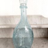 Two bubble glass carafes