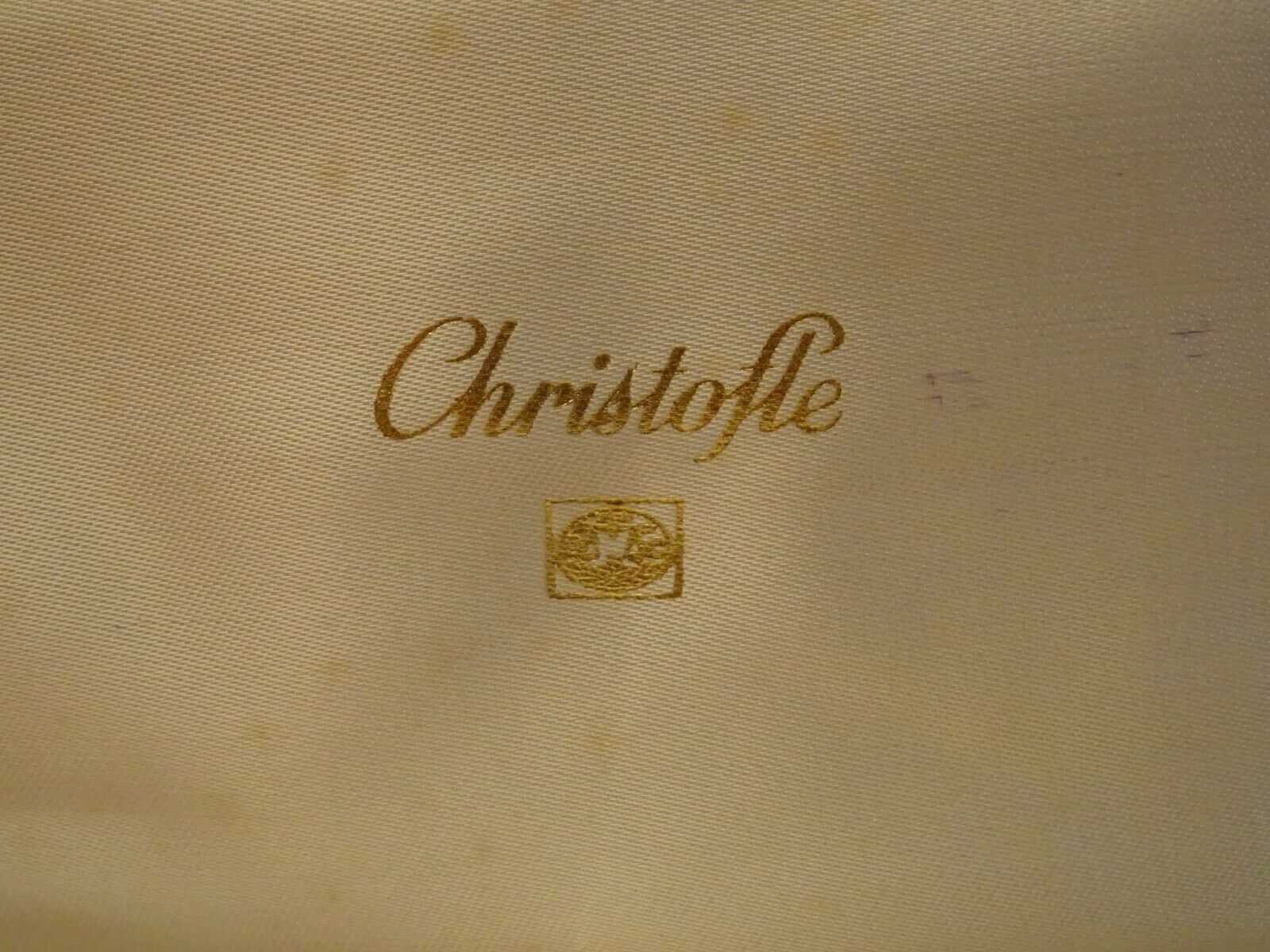 Christofle Vendôme box spoon fork small silver metal spoon