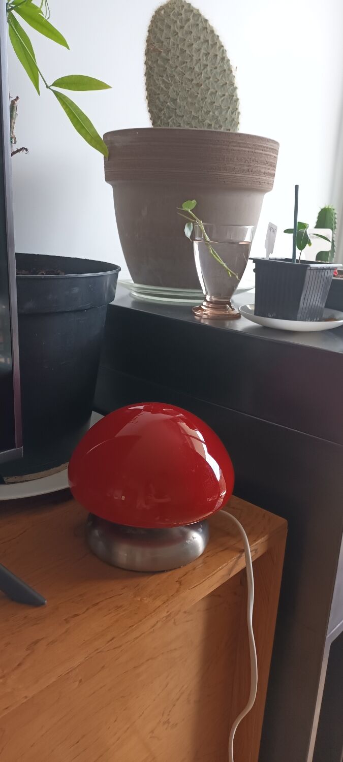 Vintage UFO mushroom lamp