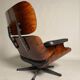 Lounge Chair in Black Leather attributed to Charles Eames for Herman Miller, 1956