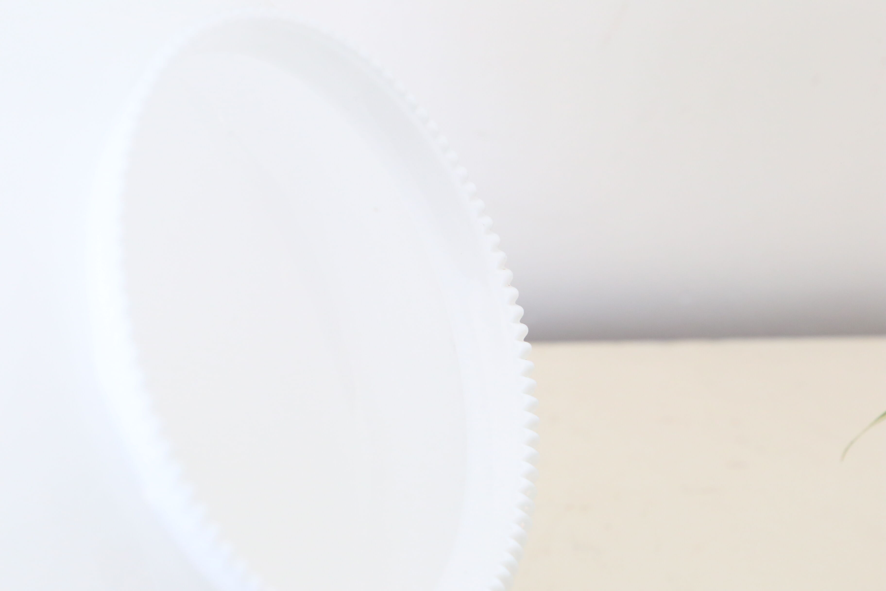 Opaline suspension with serrated edge, vintage