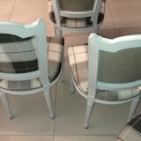 Set of five upholstered chairs