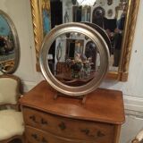 Silver round mirror 64cm