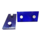 Vintage Door Handles • Solid Glass • Cobalt Blue • 1960