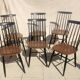 6 Vintage Scandinavian Fanett Chairs by Tapiovaara from the 1960s