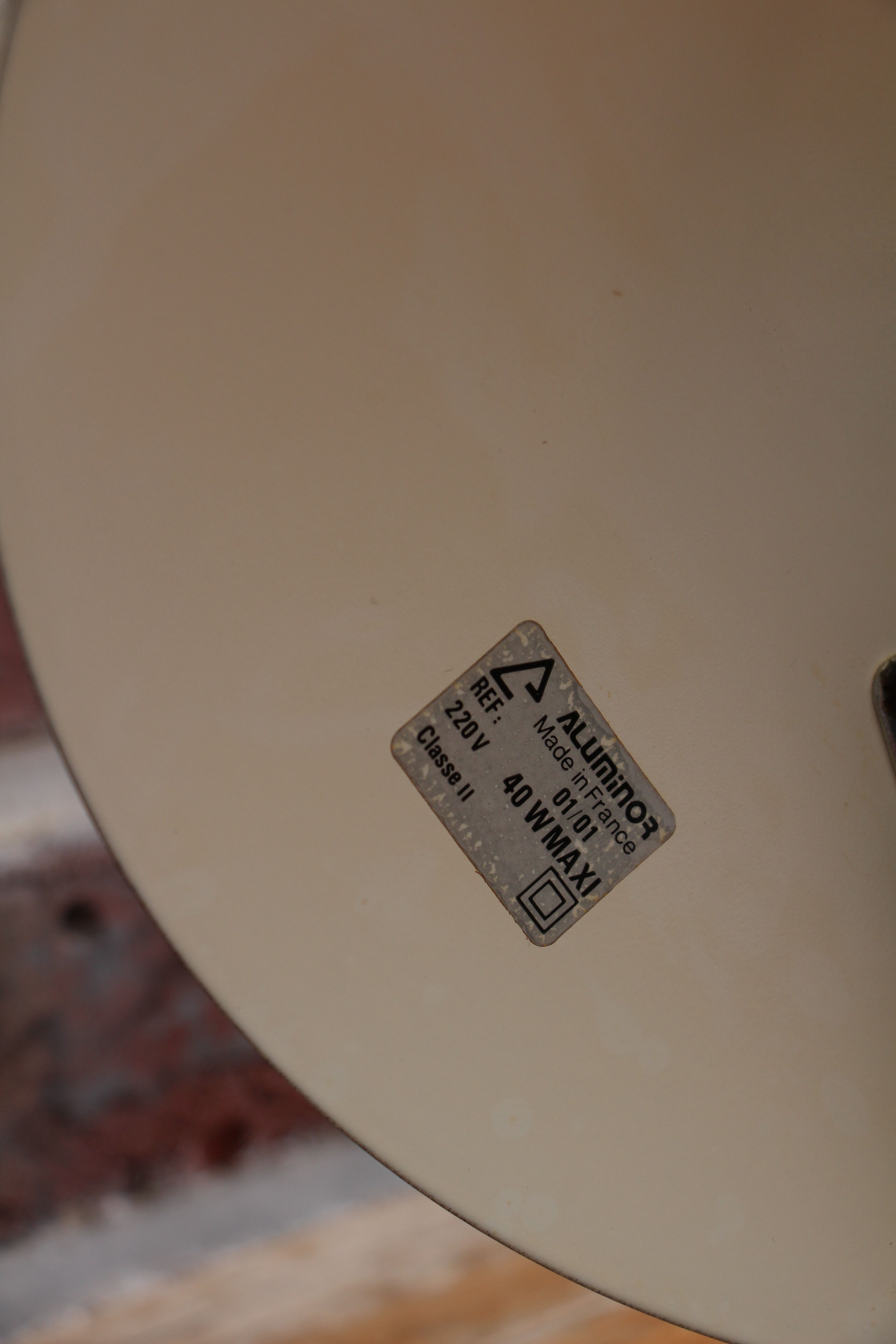 Black Aluminor desk lamp 80's