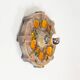 Vintage 1970s ceramic 'Fat Lava' style wall light by Hustadt Leuchten
