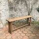 Pair of antique solid oak benches