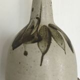 BOTTLE Vintage bottle in partially glazed pyrite stoneware