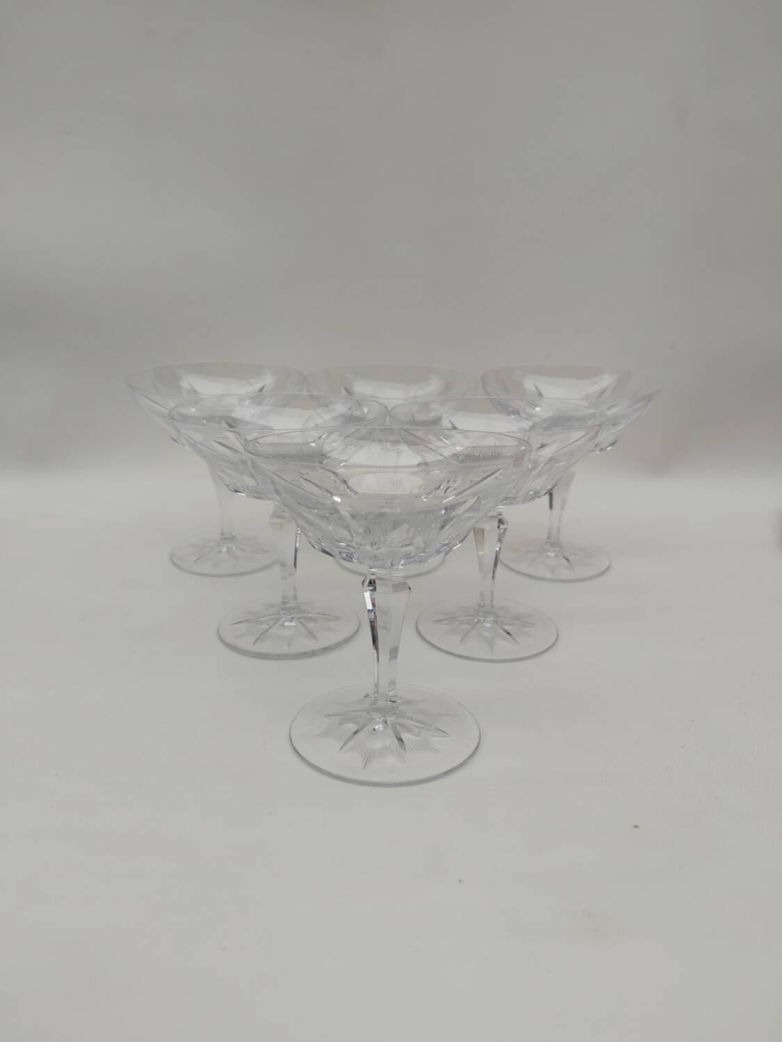 6 Villeroy & Boch crystal champagne glasses, Parzival model