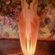 Athena lamp by Georgia Jacob marble and resin 53cm