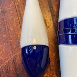 Set of 3 vintage ceramic bathroom lamps from Ifö of Sweden