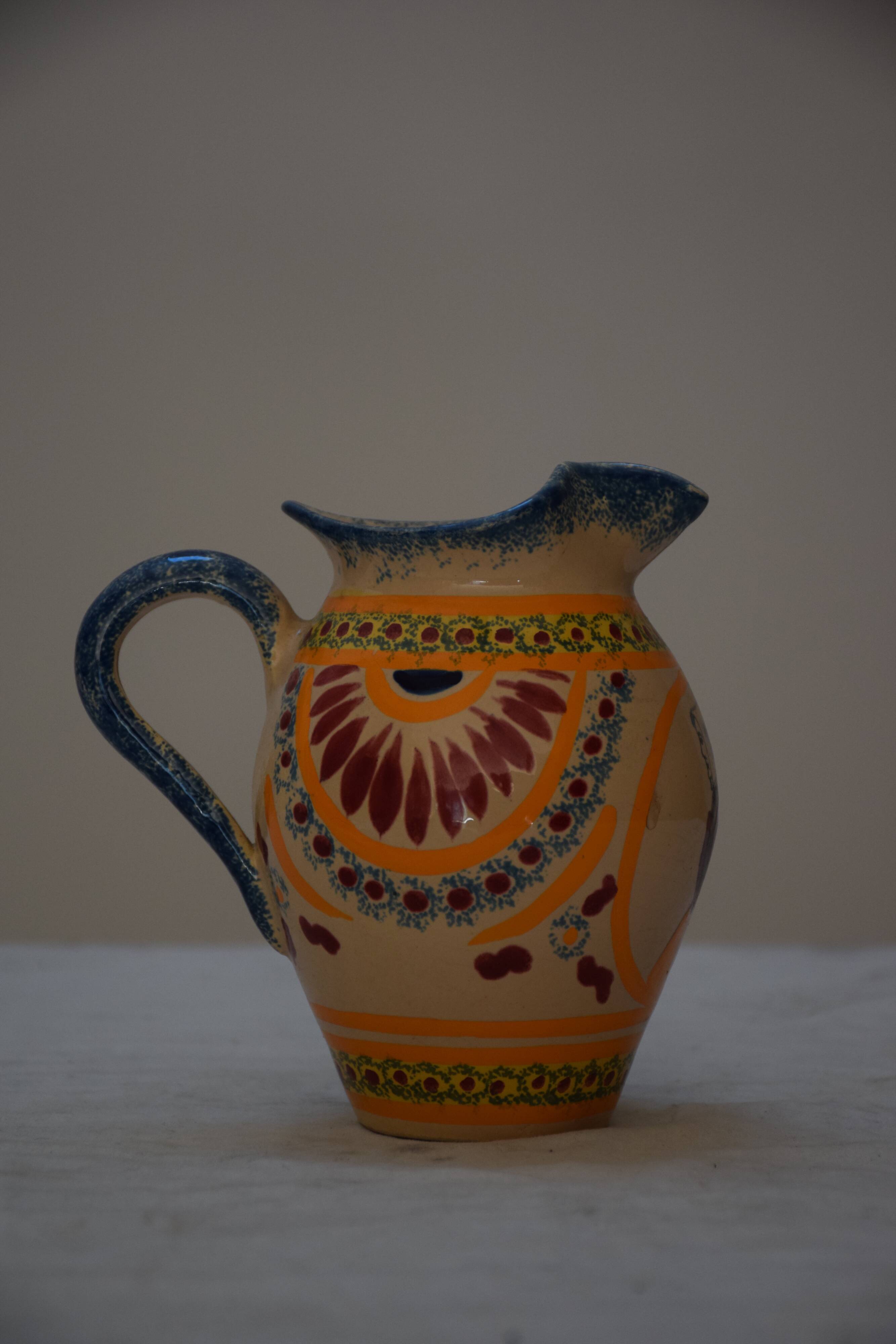 Henriot Quimper earthenware pitcher
