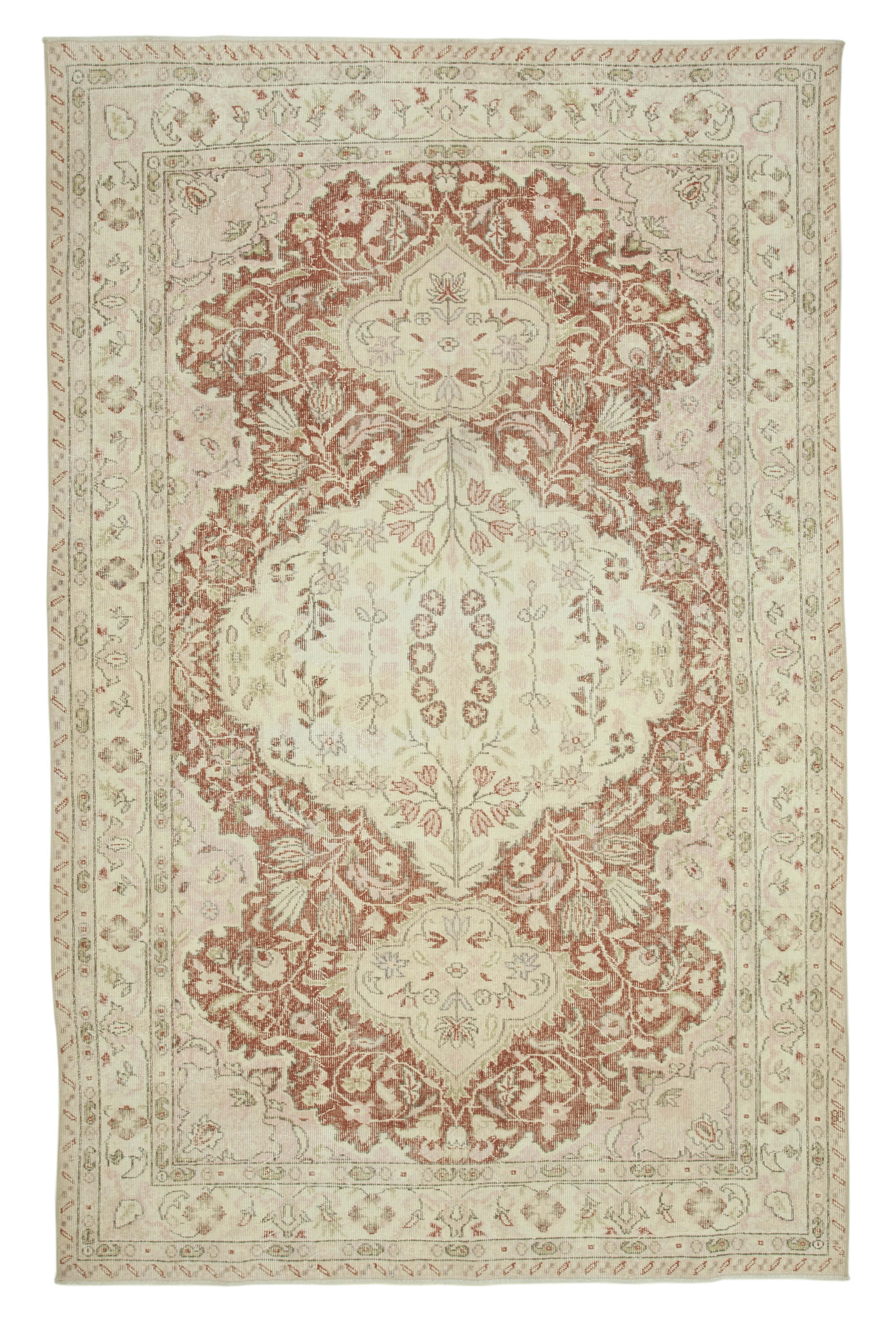 Handmade Contemporary Oriental Beige Carpet 194 cm x 300 cm - 36744