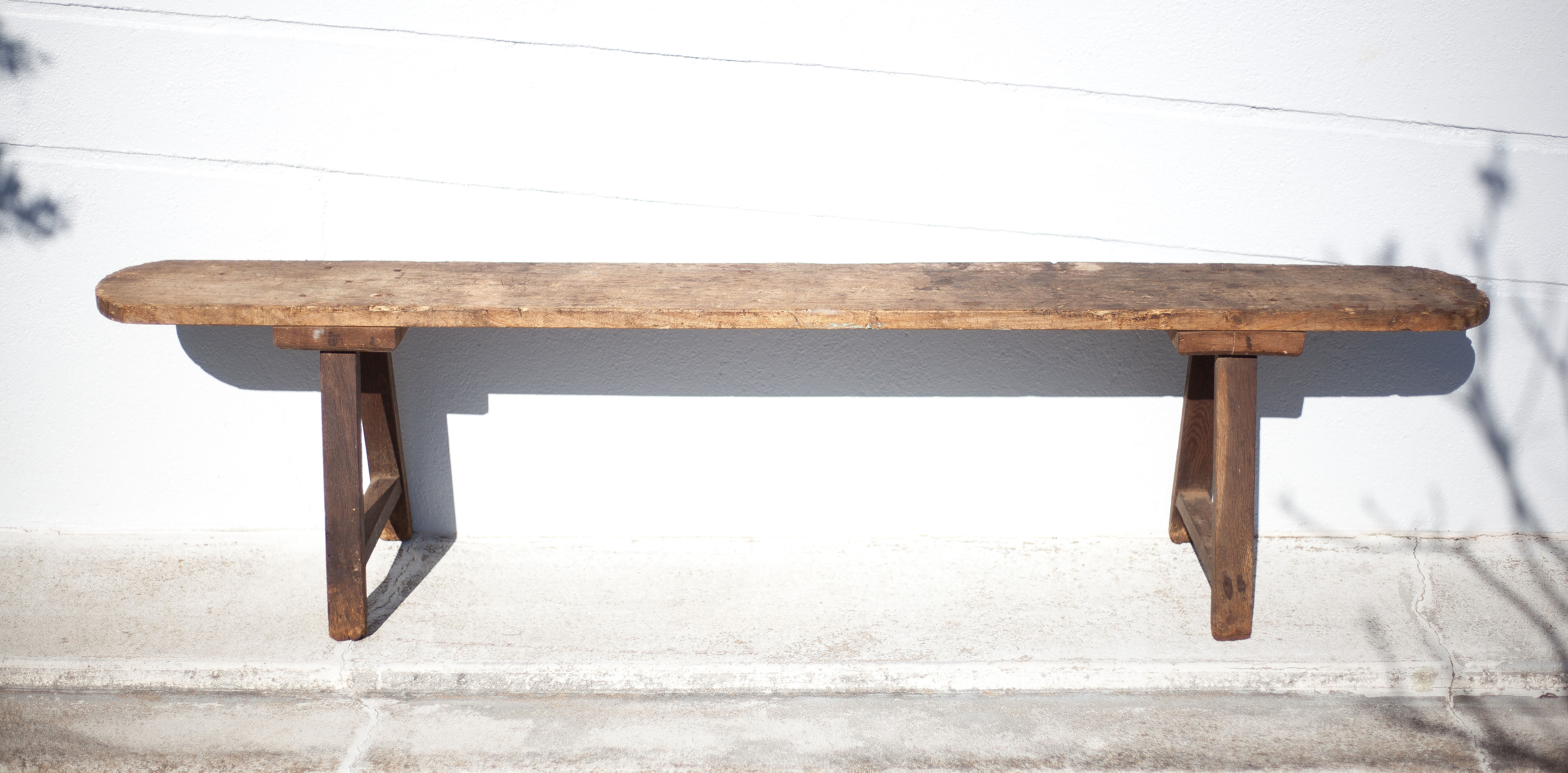 Old farm bench