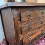 Brutalist elm chest of drawers