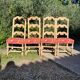 4 chaises de Style Louis XIII
