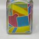1970s Stunning Decanter or Decorative Bottle by Luigi Bormioli. Made in Ita