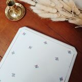 Flowery earthenware trivet