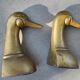 Paire de canards en laiton serre-livres