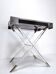 Maison Jansen Style Lucite Faux Bamboo and Chrome Tray Table 1970s