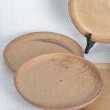Assiettes plates en grès