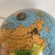 Vintage 1960 terrestrial globe Taride golden metal tripod - 28 cm