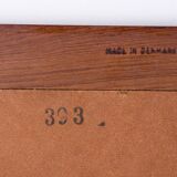 Large Danish Teak wall mirror by Pedersen and Hansen 1960.