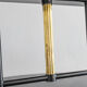 Coffee table in black glass lacquered brass and iron, Italy 50s