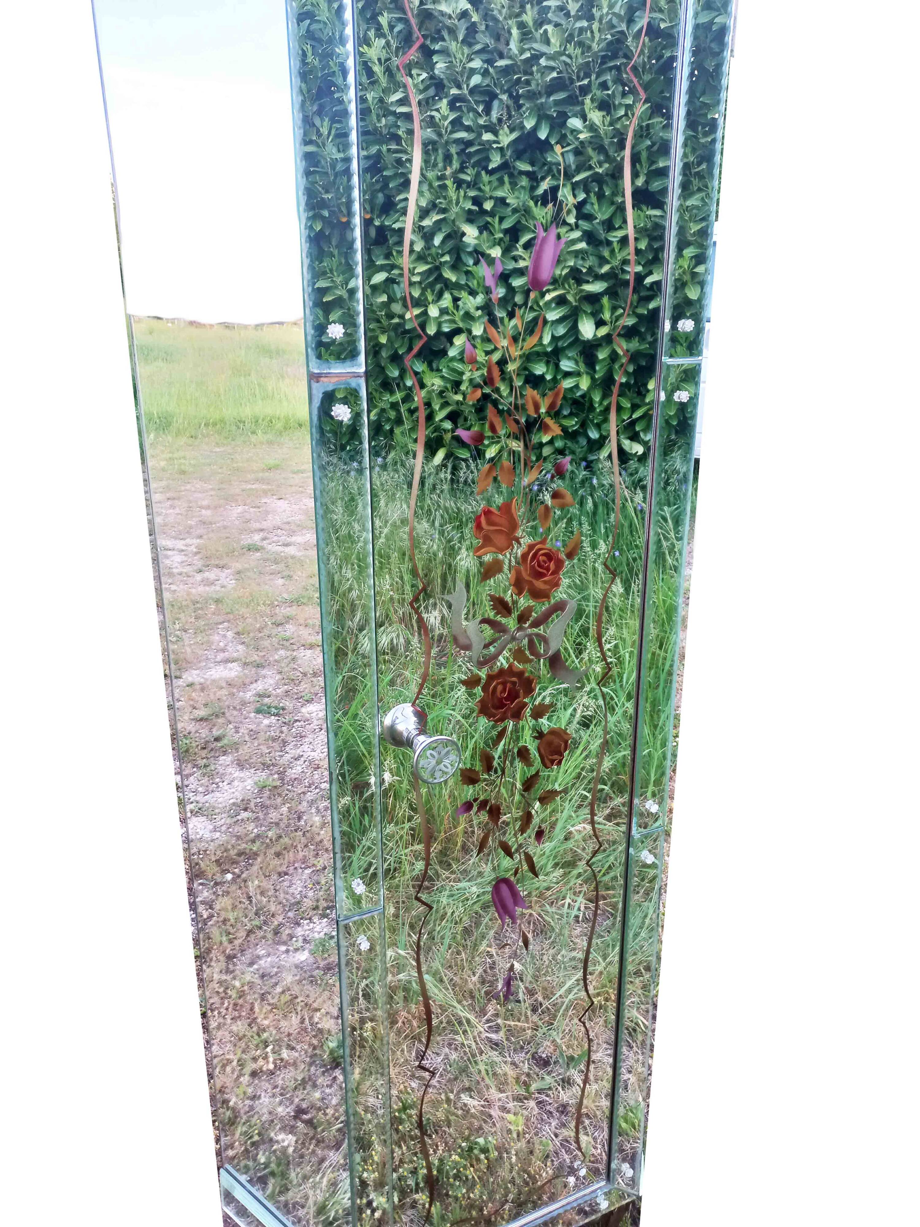 Armoire d'angle Art Déco en miroir